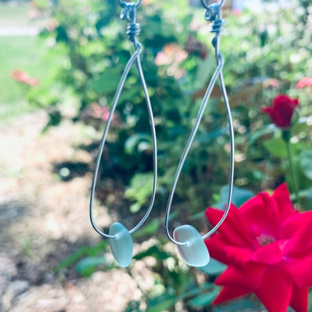 Ocean Joy Teardrop Earrings - Picture 2 of 3